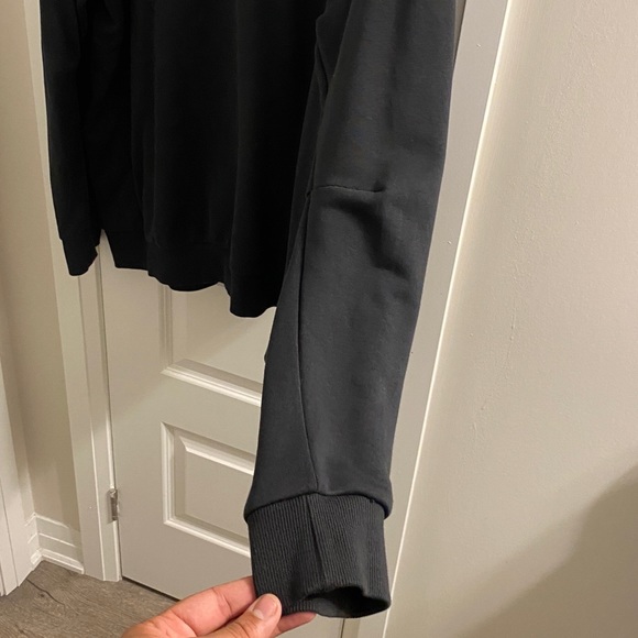 Adidas Men’s Cotton Crew Neck Sweater, Black, Size XXL, Adidas White Logo - Picture 4 of 11